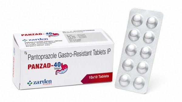 PANZAD-40 Tablets - Pantoprazole Gastro-Resistant 40 mg - Zarden Pharma