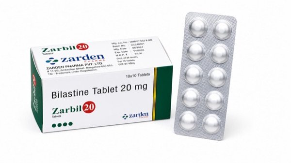 Zarbil 20 Tablets - Bilastine 20 mg - Zarden Pharma